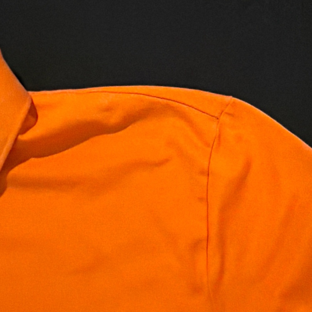 Ralph Lauren Polo Golf Shirt Long Sleeve Orange Sherbet Salmon Mens Size XL - Picture 9 of 9